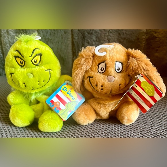 NWT! TRIDR. SUESS GRINCH & MAX & SURPRISE CINDY LOU HOO STUFFIES!NEW W/ TAGS! - Picture 1 of 1
